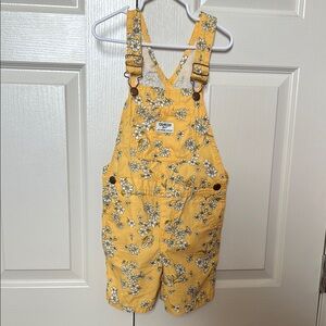 OshKosh B'gosh Yellow Floral Kids Overalls